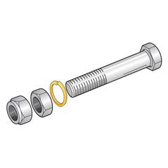Agripak 10 pcs. Shear Bolt 5/16x44.5mm 3
