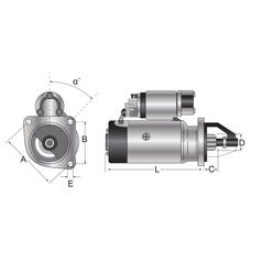 Starter Motor - 12V, 3Kw (Mahle) 4