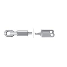 Brake Cable - Length: 1510mm, Outer cable length: 1286mm. 2