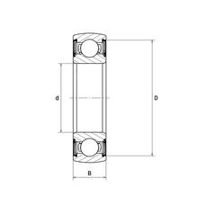 Sparex Spherical Outer Deep Groove Ball Bearing (17262072RS) 3