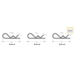 Agripak 14 pcs. Grip Clip - Single Wound, 3-5 x 66-105mm 4