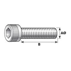 Socket Capscrew, M14x40mm (DIN 912) 2