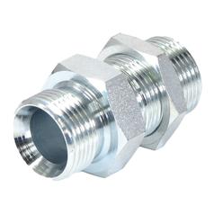 Hydraulic Adaptor 3/4\'\' BSP Male x 3/4\'\' BSP Male Bulkhead with Locknut 1