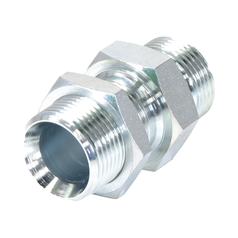 Hydraulic Adaptor 3/4\'\' BSP Male x 3/4\'\' BSP Male Bulkhead with Locknut 2