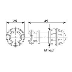 Panel and Dashboard Light (Halogen), Green, 12V 4