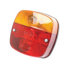 Rear Combination Light, (Halogen), Function: 4, Brake / Tail / Indicator / Number Plate, RH & LH, 12V 1
