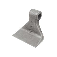 Hammer Flail, Top width: 37mm, Bottom width: 115mm, Hole Ø: 16mm, Radius 105mm - Replacement for Kuhn 1