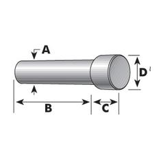 PTO Yoke Pin - Pin Ø:8mm 3