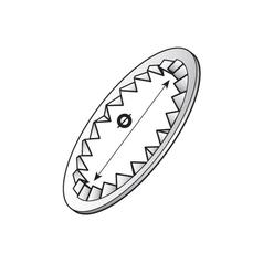 Metric Internal Shakeproof Washer, ID: 6mm 2