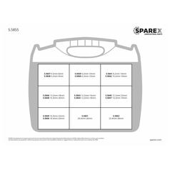 Handipak 890 pcs. Fibre Washer Metric Assortment 3