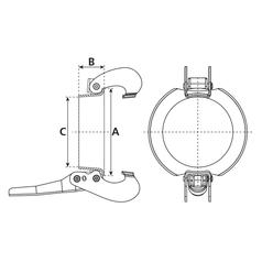 Clamp Ring - 4\'\' (108mm) (Galvanised) 3