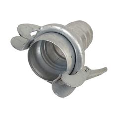 Coupling with Hose End - Male 5\'\' (133mm) x5\'\' (125mm) (Galvanised) 1