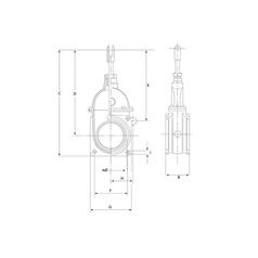 Gate valve - Double flanged - Heavy duty 6\'\' 3