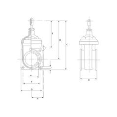 Gate valve - Double flanged - Heavy duty 6\'\' 5