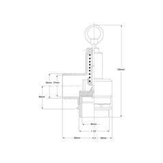 Pressure relief valve 1-1/2\'\' 4