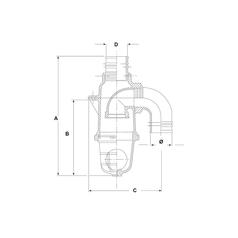 Syphon valve Ø80mm 5