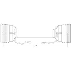 PTO Guard - Easylock, (Lz) Length: 1510mm, Size: Large. 6