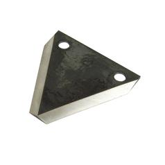 Knife section - Smooth -  74x76x3mm -  Hole Ø8mm -  Hole centres  51mm - Replacement forTeagle 1