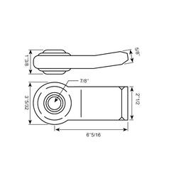 Lower Link Weld On Ball End (Cat. 1 (Ø22mm)) RH 5