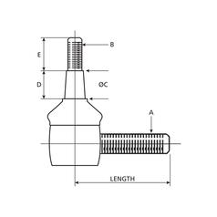 Track Rod, Length: 120mm 2