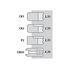 Piston Ring +0.040\'\' (1mm) 2