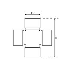 Sparex Universal Joint - 30 x 82mm (Standard Duty) 2
