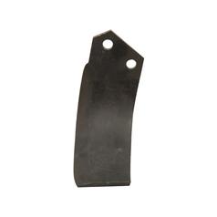 Rotavator Blade Curved RH 80x8mm Height:  Hole centres:  Hole Ø: 14.5mm. Replacement for Sovema 1