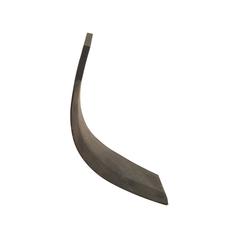 Rotavator Blade Curved RH 80x8mm Height:  Hole centres:  Hole Ø: 14.5mm. Replacement for Sovema 2