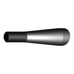 Loader Tine - Straight 1100mm, Thread size: M22 x 1.50 (H - fluted) 3