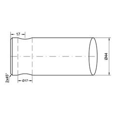 Loader Tine - Straight 1250mm, (Star) 2