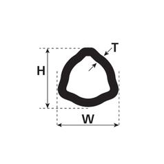 PTO Tube - Triangle Profile , Length: 3M (12513) 2