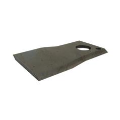 Mower Blade - Twisted blade, top edge sharp & parallel - 107x48x4mm - Hole Ø18.5mm - LH - Replacement for Vicon, Kuhn 1