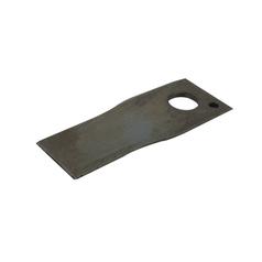 Mower Blade - Twisted blade, top edge sharp & parallel - 107x48x4mm - Hole Ø18.5mm - RH - Replacement for Vicon 1
