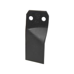 Rotavator Blade Twisted RH 80x8mm Height:  Hole centres: 44mm. Hole Ø: 14.5mm. Replacement for Maschio 3