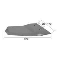 Cranked Wing  370x11mm RH 2