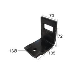 S Tine Clamp without helper 45x12mm Suitable for 60x60 2