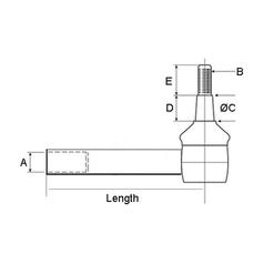 Track Rod, Length: 243mm 2