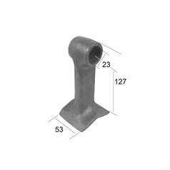 Hammer Flail, Top width: 32mm, Bottom width: 53mm, Hole Ø: 23mm, Radius 110mm - Replacement for McConnel 2