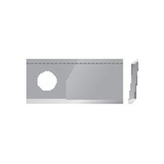 Mower Blade - Twisted blade, top edge sharp & parallel - 106x49x4mm - Hole Ø19mm - RH - Replacement for Fella 2