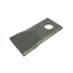 Mower Blade - Twisted blade, top edge sharp & parallel - 106x49x4mm - Hole Ø19mm - LH - Replacement for Fella 1