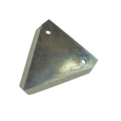Knife section - Smooth -  80x76x2mm -  Hole Ø5.5mm -  Hole centres  51mm - Replacement forClaas 1