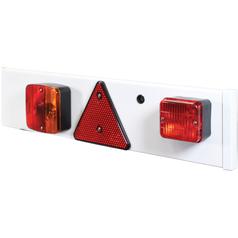 Halogen Lighting Board, Fixing: Bolt on, Function: 5, Brake / Tail / Indicator / Number Plate / Fog,  1.8M, 12V 3