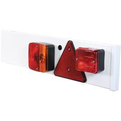 Halogen Lighting Board, Fixing: Bolt on, Function: 5, Brake / Tail / Indicator / Number Plate / Fog,  1.52M, 12V 3