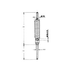 Oildynamic ram with spring 4\'\' 2