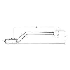 Sparex Hydraulic Diverter Ball Valve Handle 2