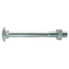 Metric Carriage Bolt and Nut, M12x75mm (DIN 601/934) 1