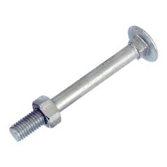 Metric Carriage Bolt and Nut, M12x110mm (DIN 601/934) 1