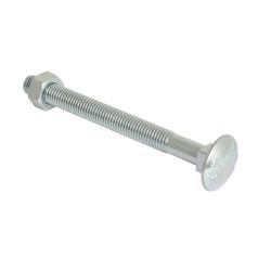 Metric Carriage Bolt and Nut, M12x130mm (DIN 601/934) 1