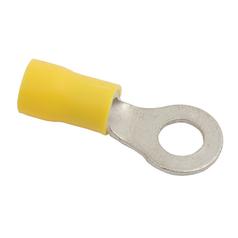 Pre Insulated Ring Terminal, Standard Grip, 6.4mm, Yellow (4.0 - 6.0mm) 1