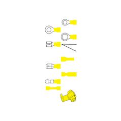 Pre Insulated Ring Terminal, Standard Grip, 6.4mm, Yellow (4.0 - 6.0mm) 4